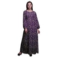 thumbnail image 1 of Bimba Robe Maxi d'Été Décontractée pour Femmes en Georgette Mousse à Imprimé Floral de Roses et de Renoncules, Longue, Taille Élastique - Petit, 1 of 5