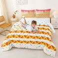 thumbnail image 3 of Erosebridal Waffle American Flag Full Size Comforter Sets for Kids, Pink Ice Cream Drip Bedding Sets, Colorful Polka Dots Reversible, 1 Comforter and 2 Pillowcases, 3 of 6