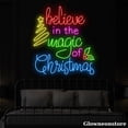 thumbnail image 2 of Glowneon Believe In The Magic Of Christmas Neon Sign, Christmas Quote LED Sign, Christmas Tree Neon, 2 of 5