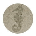 thumbnail image 6 of Linon Priscille Round Accent C-Table, Gold Metal Base with Neutral Capiz Shell Mosaic Seahorse Finish, 6 of 12