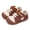 B Dark-Brown, variant on TARANIS Toddler Baby Girls Barefoot Sneakers with Wide Toe Box, Lightweight Non-Slip First Walking Shoes