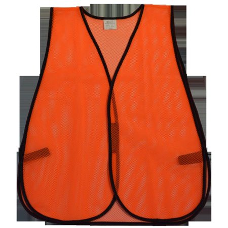 

Safety Vest Orange Mesh No Reflective Tapes Universal