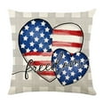 thumbnail image 6 of 250 Anniversary Usa 4Th Of July 4Th Of Patriotic Blue Red Pillow Covers 1616 Set Of 2, Fourth Independence Star Print Decorative Throw Pillowcases Outdoor Memorial Day Cushion Cases Couch, 6 of 7
