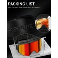 thumbnail image 6 of KAPVOE Ski Goggles Photochromic & Color - Anti-fog Magnetic Flip-Up Lens OTG UV400 Protection Helmet Compatible, 6 of 6