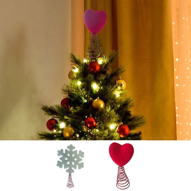 Decoración Del Árbol de Navidad Estrella en la Parte Superior Del Árbol onlyliua Tridimensional