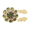 thumbnail image 1 of Esquirla Housse Décorative à Boutons en Strass Bricolage Décoration à Clipser pour Robe Costume Chapeau, 1 of 8