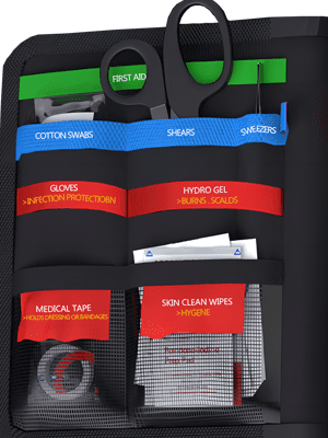 Comprehensive Premium First Aid Kit - Essential Emergency Medical Kit for Trucks, Cars, Camping, Biking, Office, Sports, and Outdoor Emergencies (100 Pieces Set)