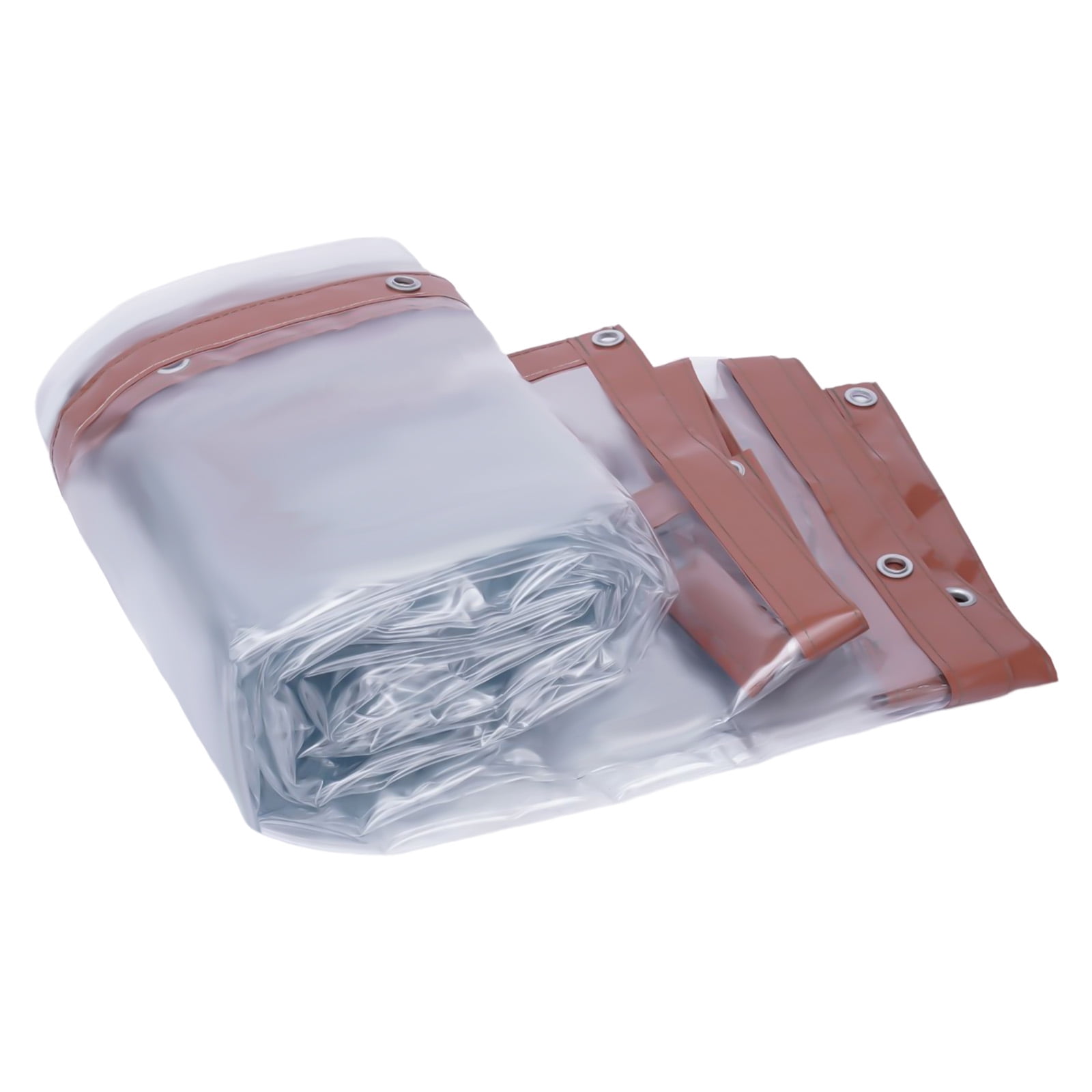 Dwellnix Waterproof Outdoor Curtains – Heavy-Duty PVC Plastic, High Light Transmittance, and Reusable Design