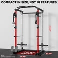 thumbnail image 4 of ALLVIATE Power Cage, 2000LBS Space Saving All-in-One Design, Cable Crossover and Dual Independent Pulley System, Heavy Duty Full Body Workout Cage with Complete Training Attachments for Home Gym, 4 of 11