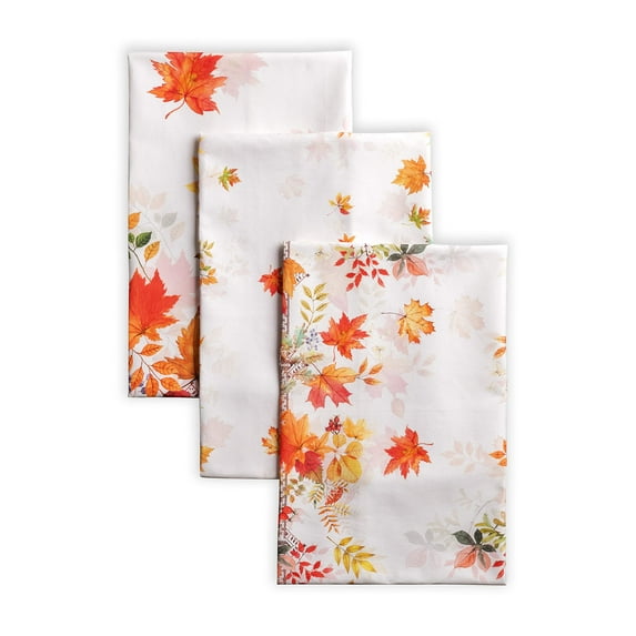 Maison d' Hermine Amarante 100% Cotton Set of 3 Multi-Purpose Kitchen Towel Soft Absorbent Dish Towels Tea Towels Bar Towels (20 Inch by 27.50 Inch)
