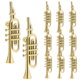 thumbnail image 1 of 20 piezas Mini instrumento Musical de plástico modelo Navidad DIY instrumento ornamento fiesta Favor, 1 of 5