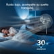 thumbnail image 4 of Aigostar Ventilador de Pedestal de 18 Pulgadas, Aspas Metálicas, Gran Flujo de Aire, 3 Velocidades, Oscilación de 90°, Altura Ajustable, Silencioso, Color Negro, para Uso Interior y Exterior, 4 of 8