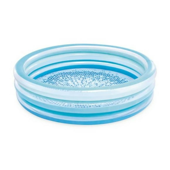 Intex Blue Bliss Splash Pool, Age 2+, Inflatable Round Pool with Tile Print Floor