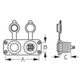 thumbnail image 2 of Panel de toma de corriente Sea-Dog 426505-1 USB doble 4,2 A, 2 of 2