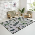 thumbnail image 4 of SKYSONIC Area Rug Dinosaur Leaves Colored Dots Nursery Rug Floor Mat Kids Playing Mat for Living Room Bedroom, 72x48 in, 4 of 6