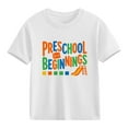 thumbnail image 2 of HAOTAGS Boys Girls Graphic Tees,Short Sleeve School Season Cute Print Everyday T - Shirts White 3 T, 2 of 9