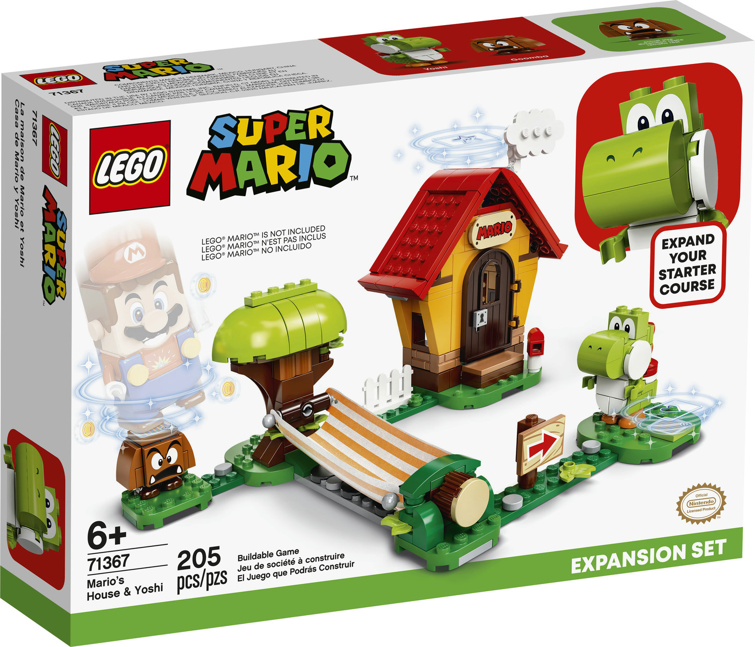 LEGO Super Mario Mario’s House & Yoshi Expansion Set 71367 Building Toy for Kids (205 Pieces) - image 3 of 5