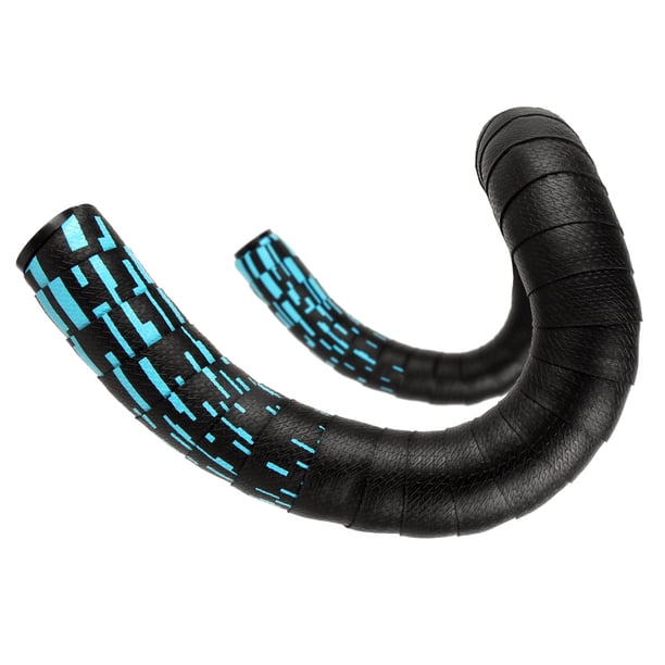 Yuarrent Cinta elástica para manillar de bicicleta Ciclismo azul negro Yuarrent OD001382-03B