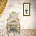 thumbnail image 3 of Popp, Grace 9x18 Gold Ornate Wood Framed with Double Matting Museum Art Print Titled - Triptych Elk II, 3 of 4