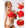 thumbnail image 3 of Unique Bargains Women's Lingerie Full Coverage Bustier Vest Bra Red 85/38C, 3 of 5