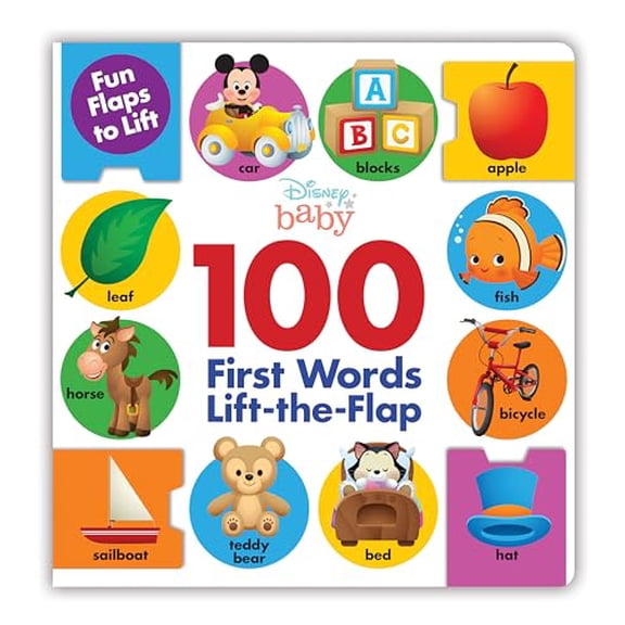 Pre-Owned Disney Baby 100 First Words Lift-The-Flap (Board Book)