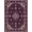 Purple Ivory, Pattern 13, variant on ODIKA Plum Distressed Scroll Border Pink Mauve Boho Purple Vintage Refined Structured Stain Resistant Low Profile for Dorm Room, Small Living Apartment