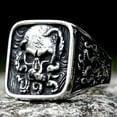 thumbnail image 2 of ZMY Home Gothic Pirate Skull Ring - Stainless Steel Signet Ring for Men - Octopus Kraken Tentacle Design Jewelry Gift (7), 2 of 6