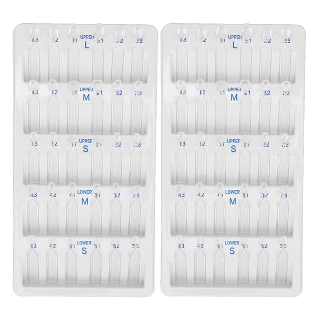Juego de 60 plantillas para carillas dentales resistentes al calor para dentistas.