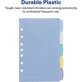 thumbnail image 3 of AVERY Durable Plastic Write-On Dividers, 5-1/2" x 8-1/2", 5 tabs, Multi-Colour, 1 Set, (16180), 3 of 7