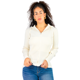 thumbnail image 1 of Suéter Cárdigan De Manga Larga Cuello Cierre y Capucha Casual Mujer Sweater, 1 of 5