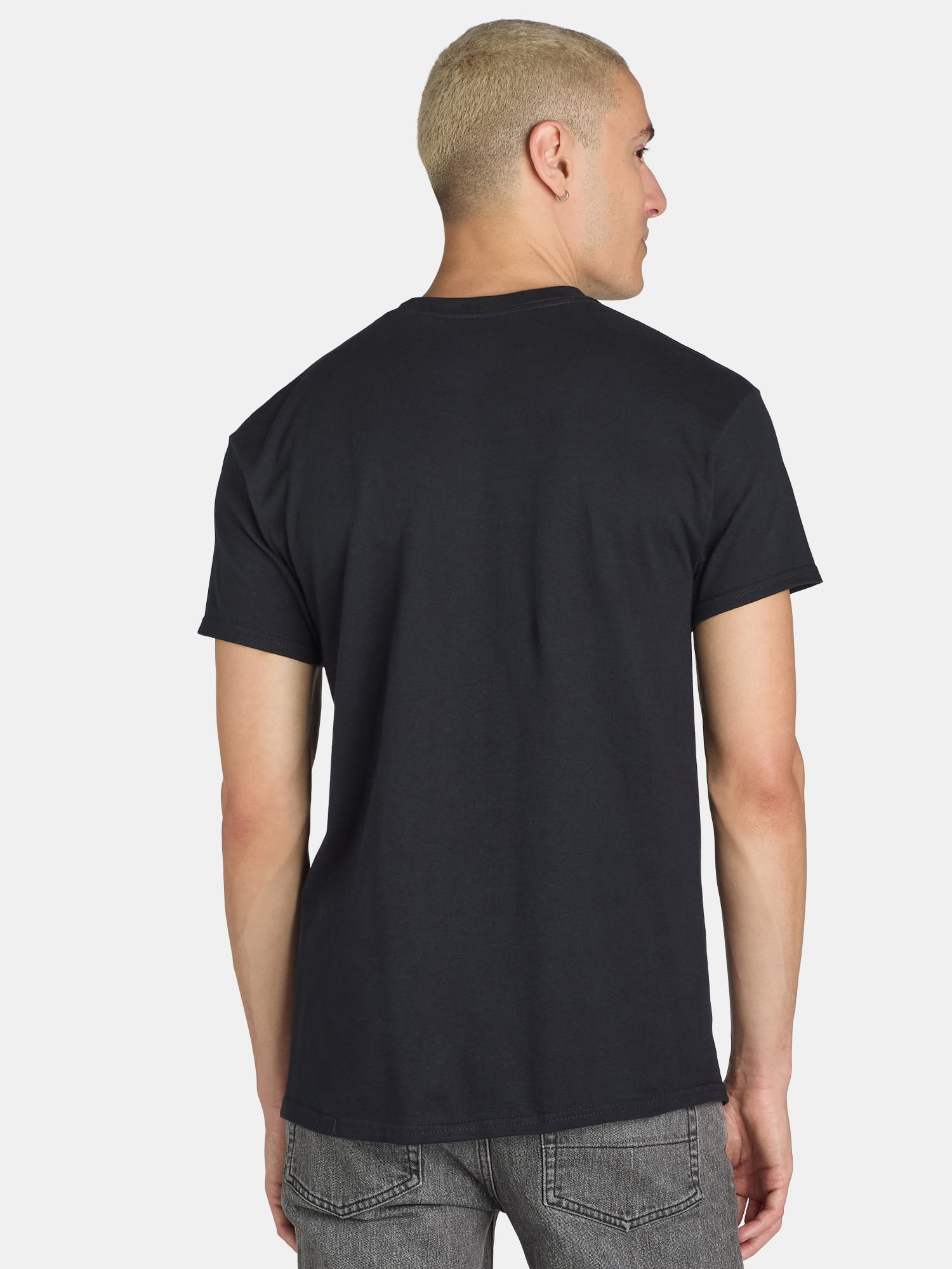 Humor Men's and Big Men's Smile Now Cry Later Masks Graphic Tee with Short Sleeves, Sizes S-3XL