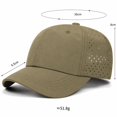 thumbnail image 4 of SAWOBUUN Kids Quick Dry Sport Baseball Cap Athletic Mesh Lightweight Breathable Sun Hats for Outdoor Activity, 4 of 10