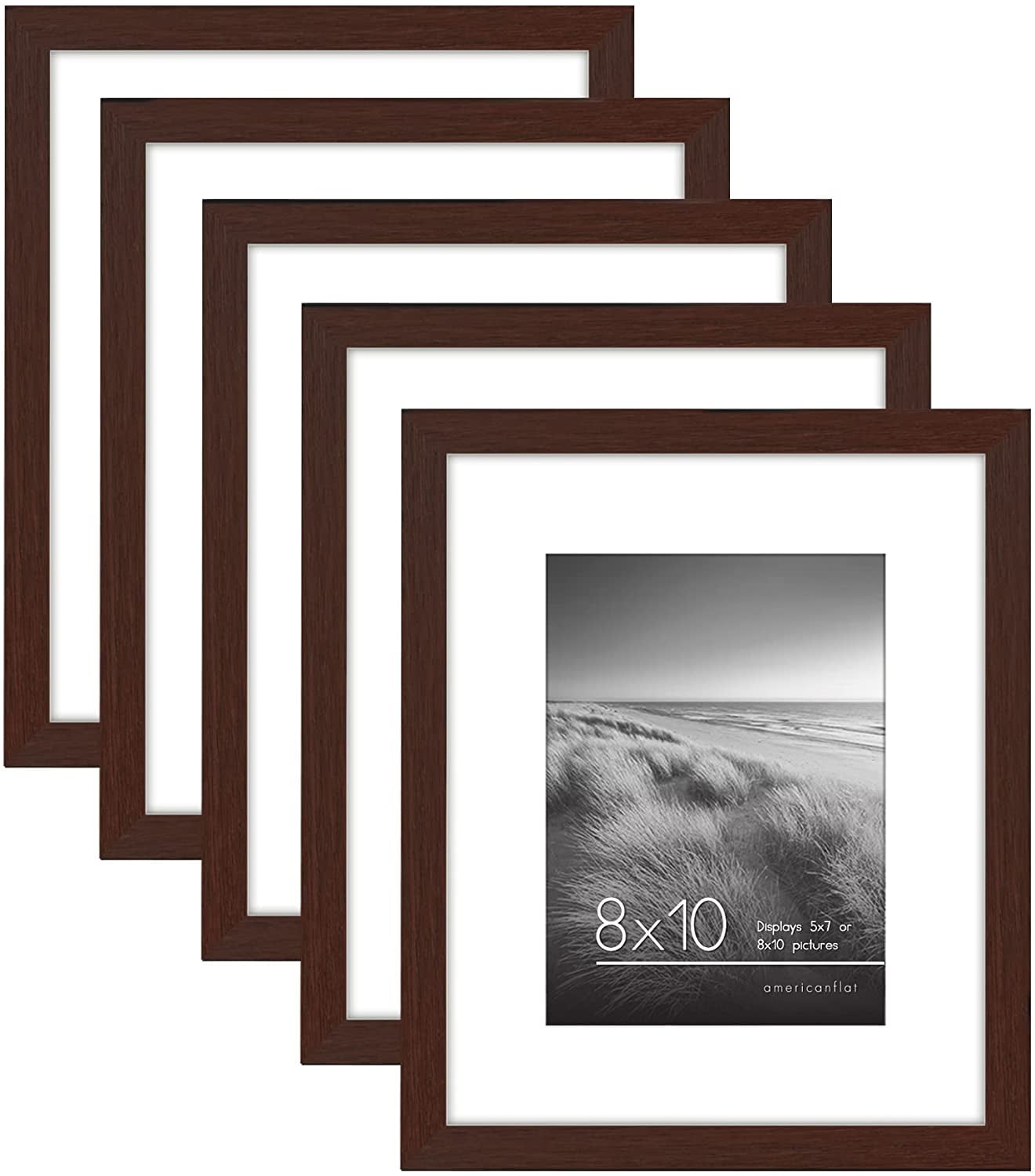 Picture Frame Mat 11x14 for 5x7 photo and index card CUSTOM COLORS SET OF 6 