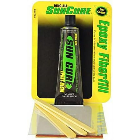 Sun Cure 1oz Epoxy Fiberfilled Repair Kit for fast ding repairs on polyester and epoxy surfboards.$$Sport & Recreation Other