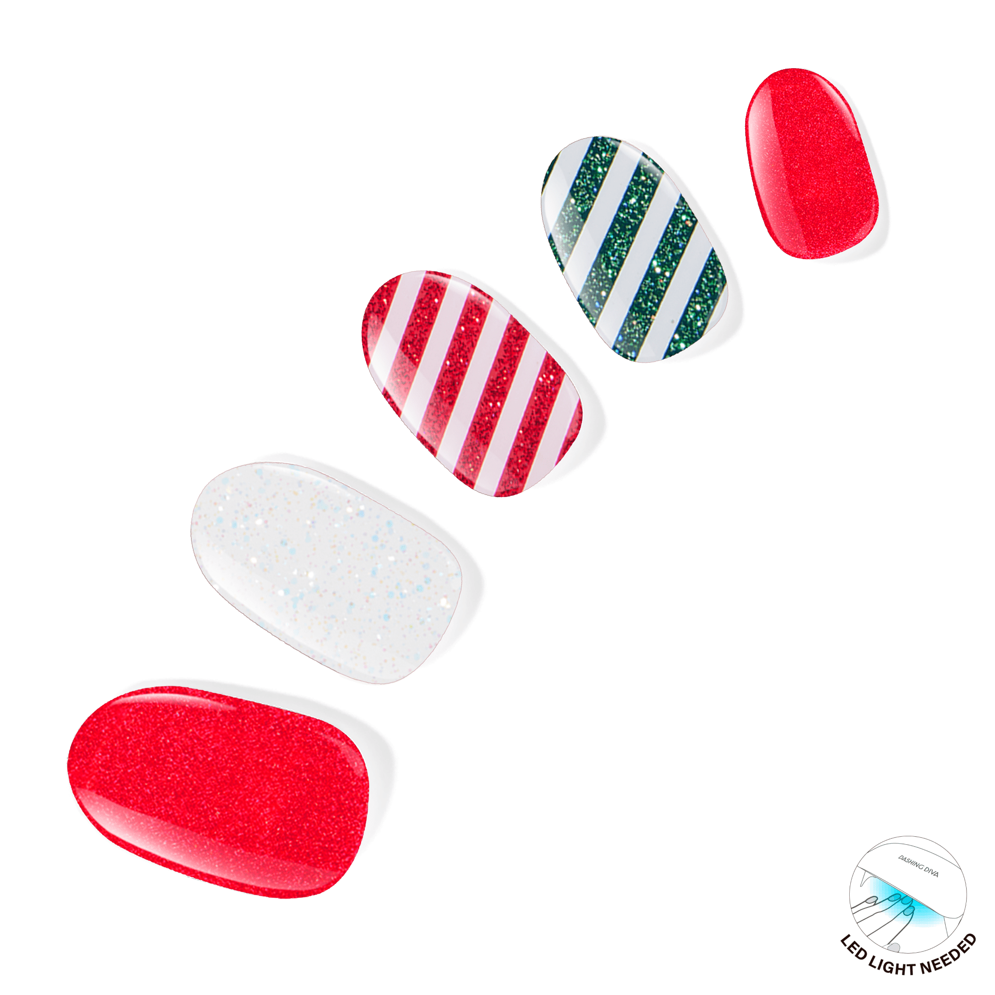 Dashing Diva Glaze Semi-Cured Gel Nail Strips, All Wrapped up, 32 Count