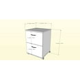 thumbnail image 4 of Nexera 2-Drawer Mobile File - Truffle #12093, 4 of 4