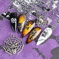 thumbnail image 3 of Kehuo Self-adhesive Nail Sticker Luminous Halloween Spider Skull Decal, Nail Stickers for Nail Art, 3 of 3