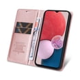 thumbnail image 4 of Wallet Case for Samsung Galaxy A14 5G, Business Style PU Leather Magnetic Adsorption Flip Folio Cover with Kickstand Card Slots Cash Holder Soft Silicone Shockproof Protective Case,Rosegold, 4 of 9