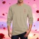 thumbnail image 1 of Amzcrzy - Sudadera Para Hombre, Estilo Casual, Con Estampado De Moda, Manga Larga, Cuello Redondo, Color Caqui, Talla 2Xl, 1 of 5