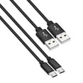 thumbnail image 1 of [2 Pack] Micro USB Cable 4FT, ROFAY USB A Male to Micro USB Sync Charging Android Phone Charger Cable Compatible with PS4, Galaxy S7 Edge/S7/S6,Note 5 4, Black, 1 of 6