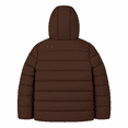 thumbnail image 2 of London Fog Boys' Hooded Puffer Jacket, Quilted Zip-Up Coat, Brown, 10/12, 2 of 2