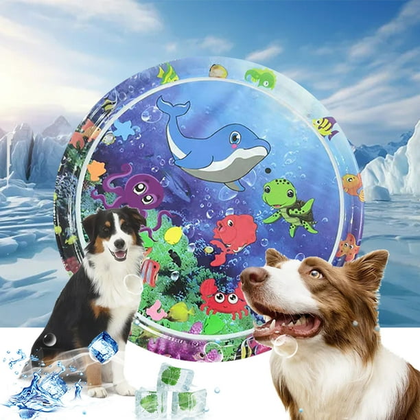 Textiles para el hogar, tapete de juego acuático grueso con sensor de agua para gatos, tapete de juego sensorial con peces para mascotas, tapete de juego con sensor de agua para niños, almohadilla sen