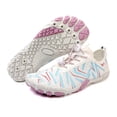 thumbnail image 3 of lnmuld Men Women Barefoot Shoes, Breathable Mesh Shoes for Water Yoga Fitness Hiking Color:White,Size:6, 3 of 7
