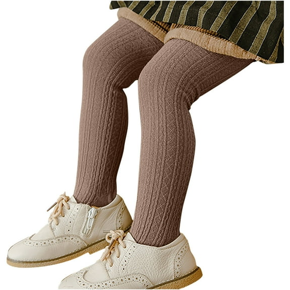 Baby Girls Tights Cable Knit Leggings Stockings Pantyhose Infants Toddlers Girls' Tights Winter Elastic Warm Pantyhose Children's Bottom Socks And Pant 2-12Years…