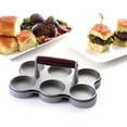 thumbnail image 6 of Mini Burger Press - Nonstick Cast Aluminum Patty Maker with Wood Handle for Beef Chicken Turkey Pork Vegetable Burgers, 6 of 8