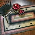thumbnail image 1 of Homespice Decor 512758 27 x 45 in. Primitive Star Gloucester Jute Rectangular Braided Rug - Multicolor, 1 of 1
