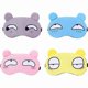 thumbnail image 1 of Yellow, Pink, Blue and Gray 4 Pieces Cute Sleeping Mask Soft, 1 of 5