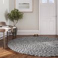 thumbnail image 6 of BELLEZE Area Rug Modern Solid Colored Indoor Outdoor Rug, Accent Rug for Patio, Living Room or Kitchen, Luxury Bohemian Style Home Decor, 6' Diameter - Light Blue, 6 of 7