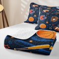 thumbnail image 4 of Erosebridal Rugby Sport Helmet Twin Quilt Set,Basketball Sport Games Kawaii Stars Print Twin Coverlet Set For Kids Boys,2 Pieces, 4 of 7