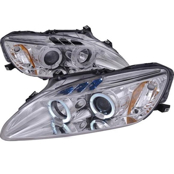Spec-D Tuning 2LHP-S2K04-TM Chrome Housing Projector Headlights for 04 to 09 Honda S2000- 10 x 25 x 26 in.